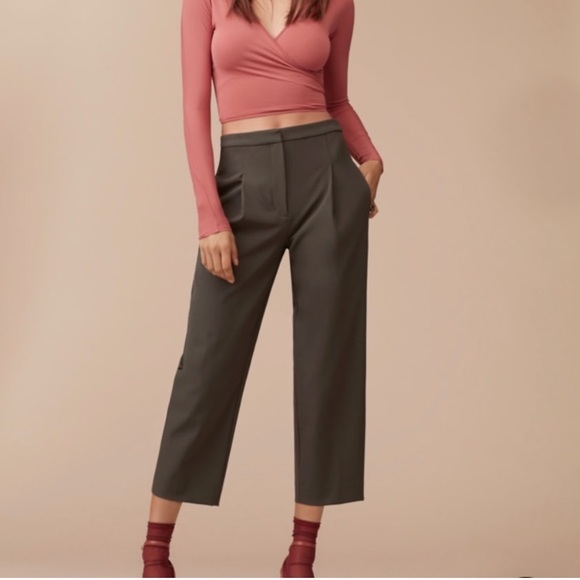 ARITZIA *BLACK* Wilfred le fou Ines pants - Picture 1 of 8